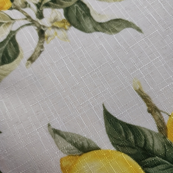 Lemon Pattern S/4  Fabric Placemats 11" x 17" One Oven mitt Home Collection - Picture 6 of 6